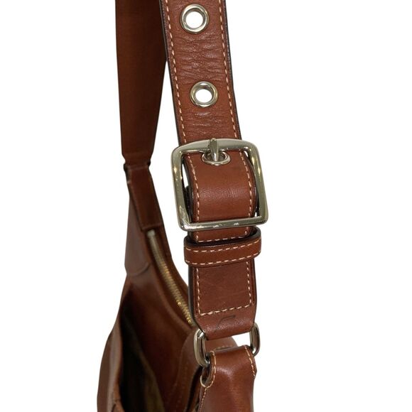 Coach Hamilton VTG Hobo Shoulder Bag British Tan Camel Leather Purse Y2K Vintage - Picture 13 of 15